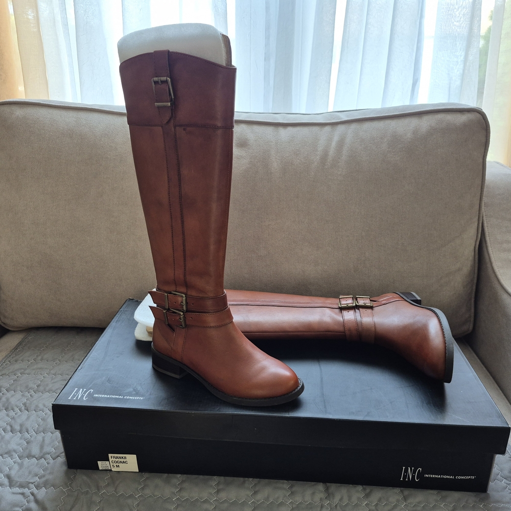 INC International Concepts Women's Brown Knee-High Boots